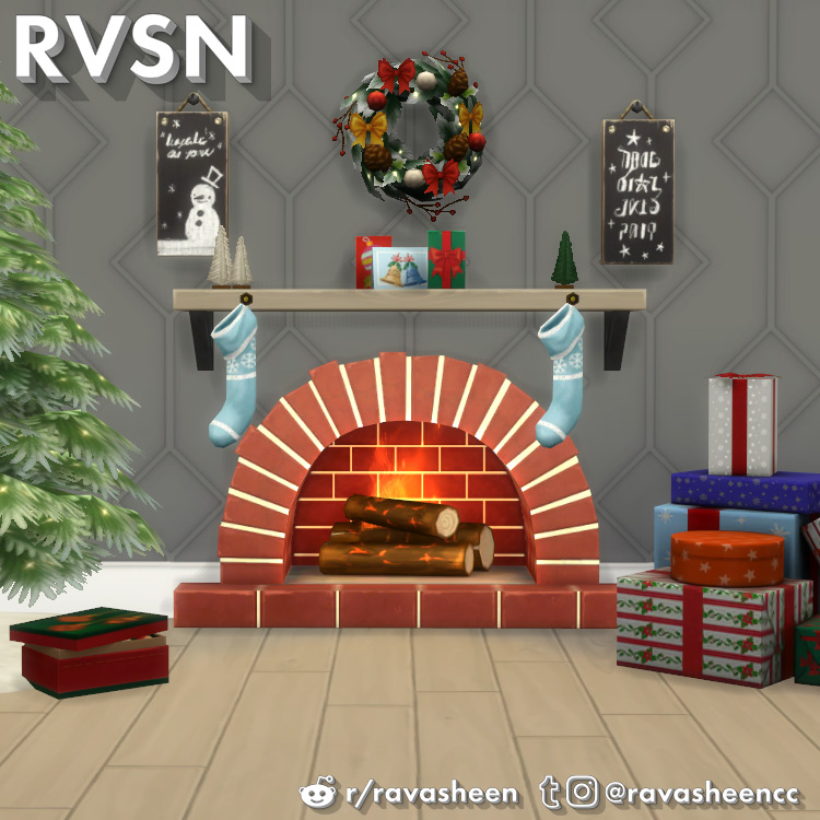 Sims 4 Maxis Match Fireplace CC   Recolors   FandomSpot - 50