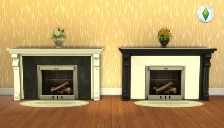 Athena Maxis-Match Fireplace Recolors for The Sims 4