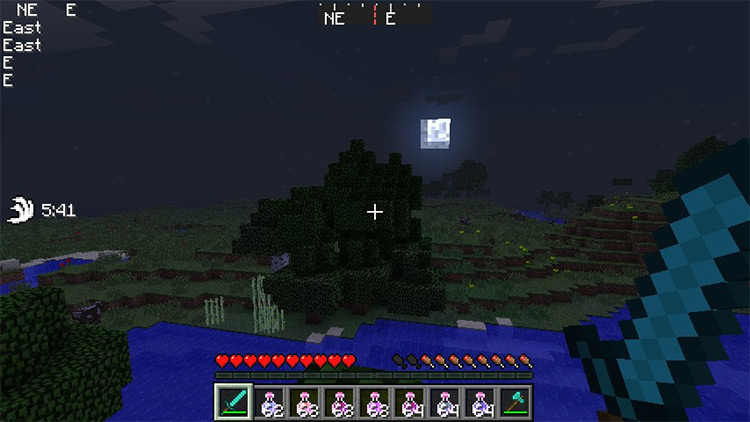 DirectionHUD Minecraft mod screenshot