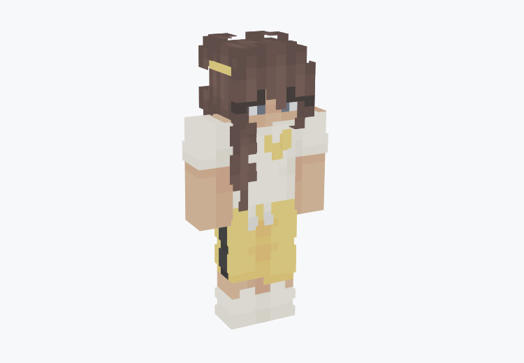 Yellow sweatpants girl Minecraft Skin