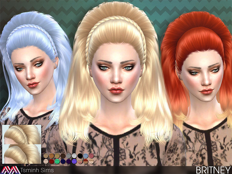 Scream and Shout Britney Hair / TS4 CC