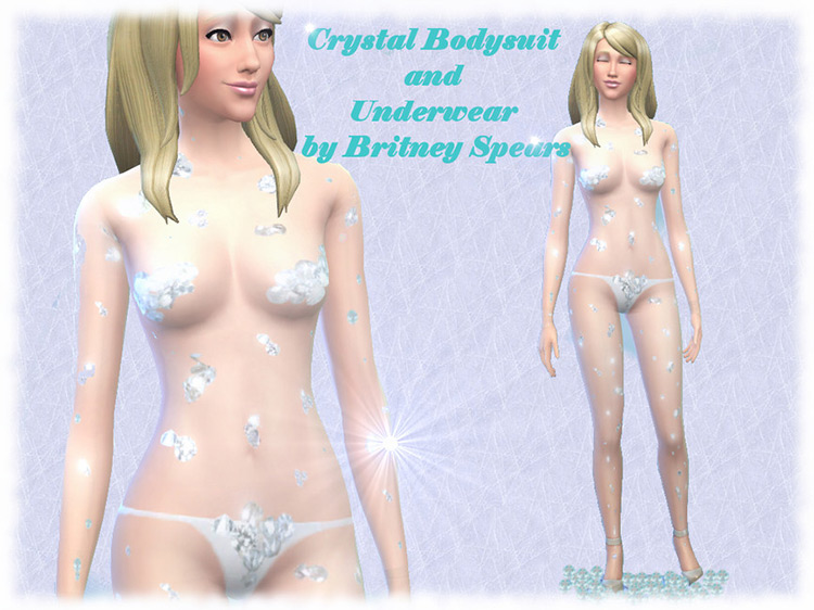 Britney Spears Crystal Bodysuit / Sims 4 CC