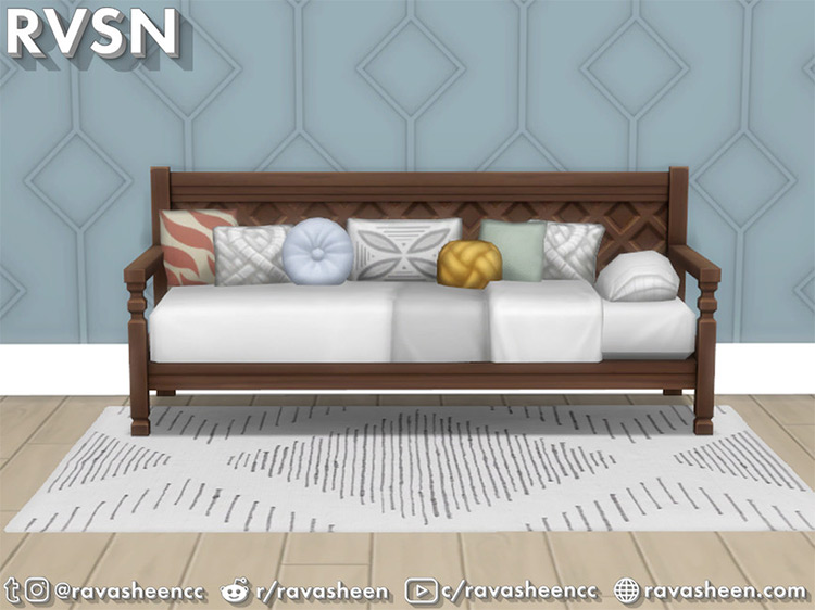 'Bedder Than A Couch' Daybed CC for The Sims 4