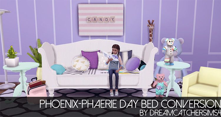 Chez Moi Day Bed Conversion / TS4 CC