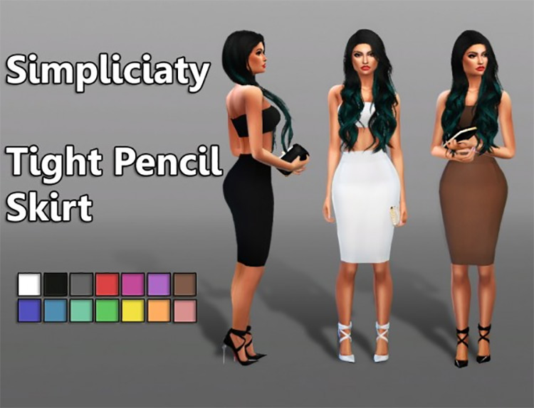 Sims 4 Pencil Skirt CC  The Ultimate Collection   FandomSpot - 54