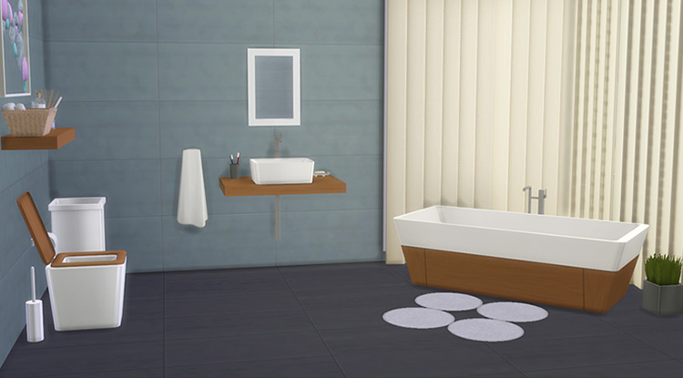 Duo Bathroom Set / Sims 4 CC