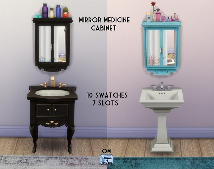 Maxis Match Mirror Medicine Cabinet / TS4 CC