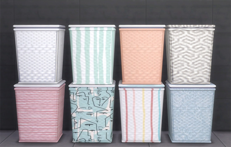 Laundry Hamper CC for The Sims 4