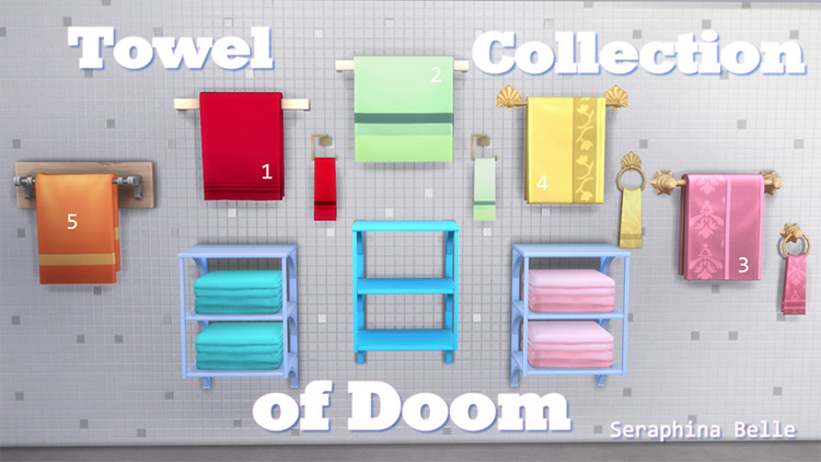 Towel Collection of Doom / Sims 4 CC