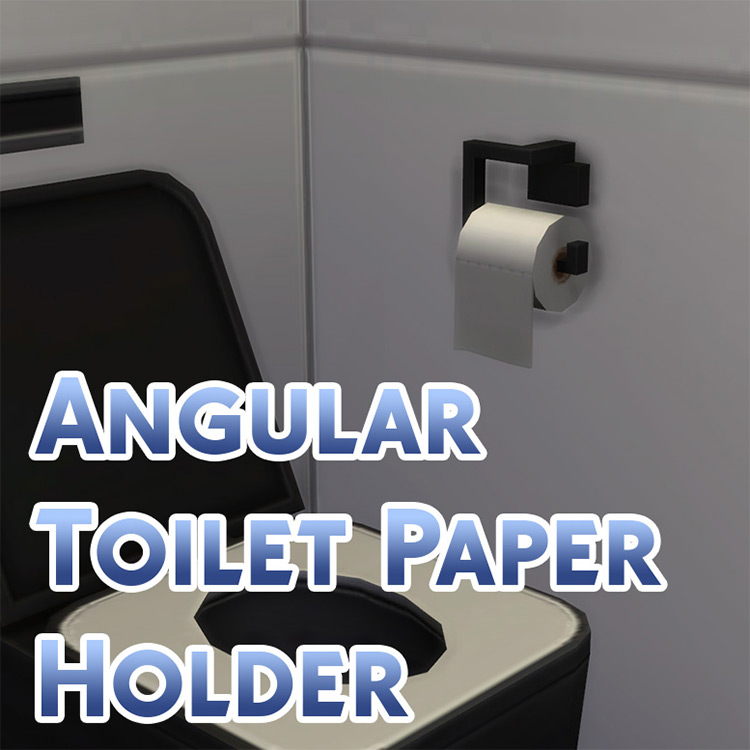 Angular Toilet Paper Holder CC for The Sims 4