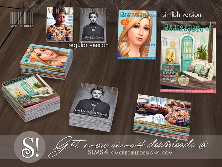 Solatium Magazines Clutter for The Sims 4