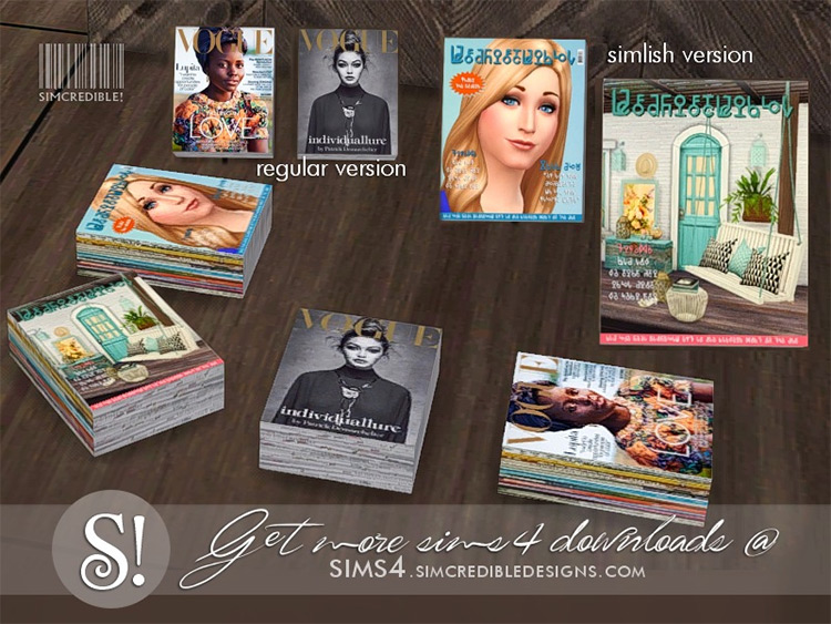 Sims 4 Magazines CC (Clutter & Magazine Racks) - All Sims CC