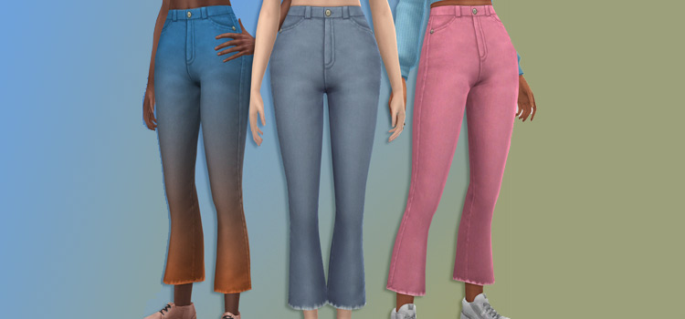 Sims 4 CC: Best Maxis Match Women’s Jeans (All Free) – FandomSpot