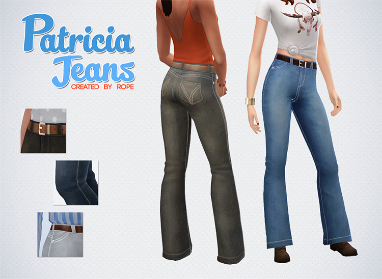 Maxis-Match Patricia Jeans / Sims 4 CC