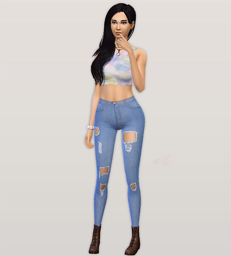 Sims 4 CC  Best Maxis Match Women s Jeans  All Free    FandomSpot - 73