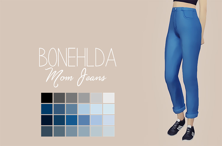 Bonehlda Mom Jeans For Girls / Sims 4 CC