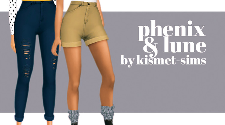 Phenix & Lune Jeans (Female) for The Sims 4