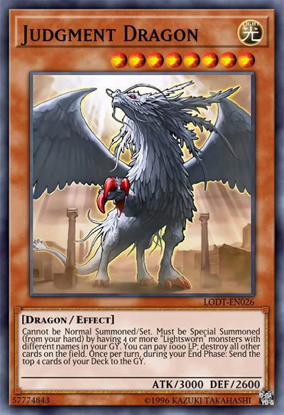 Judgment Dragon YGO Card