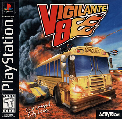 Vigilante 8 (1998) PS1 Box Art