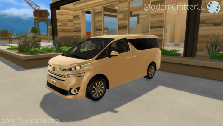 2015 Toyota Velfire / Sims 4 CC