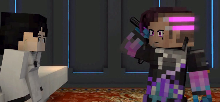 Overwatch Sombra in Minecraft Screenshot