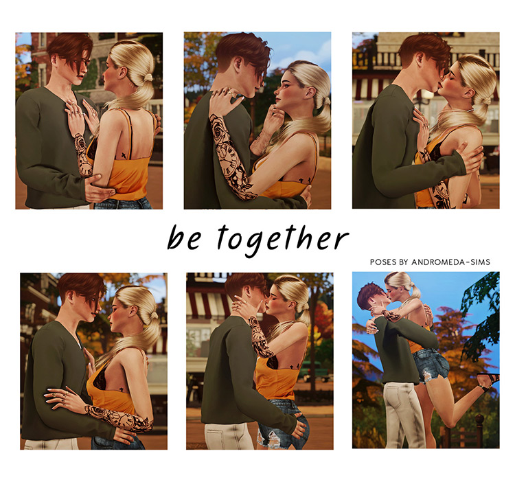 Be Together Poses by andromeda-sims / TS4