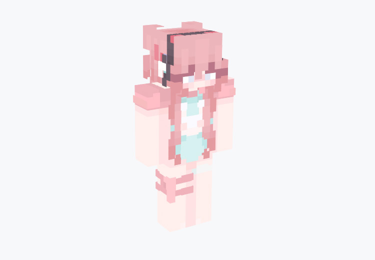 Pastel Gamer Girl Minecraft Skin
