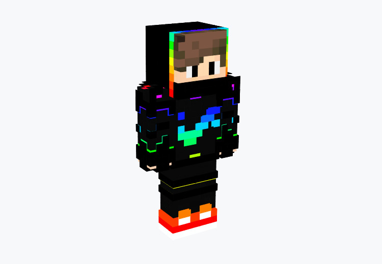 RGB Rainbow Boy Minecraft Skin