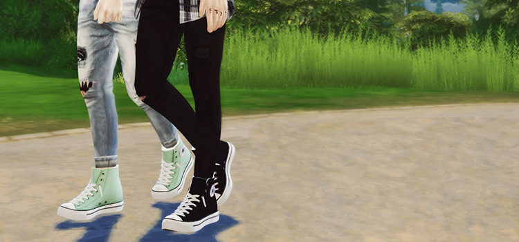 Sims 4 CC: Maxis Match Shoes & Sneakers For Men