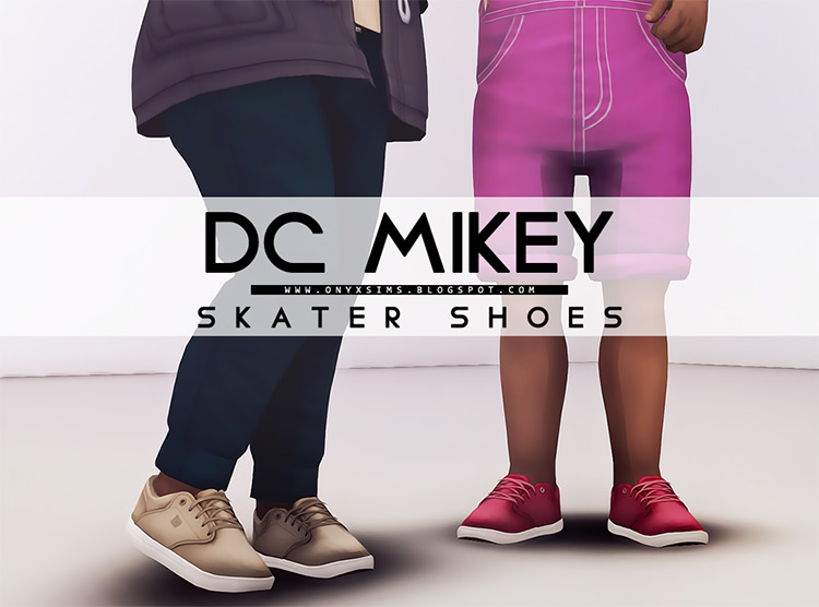 DC Mikey Skater Shoes / Sims 4 CC