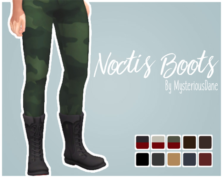 Maxis-Match Noctis Boots For Men / Sims 4 CC