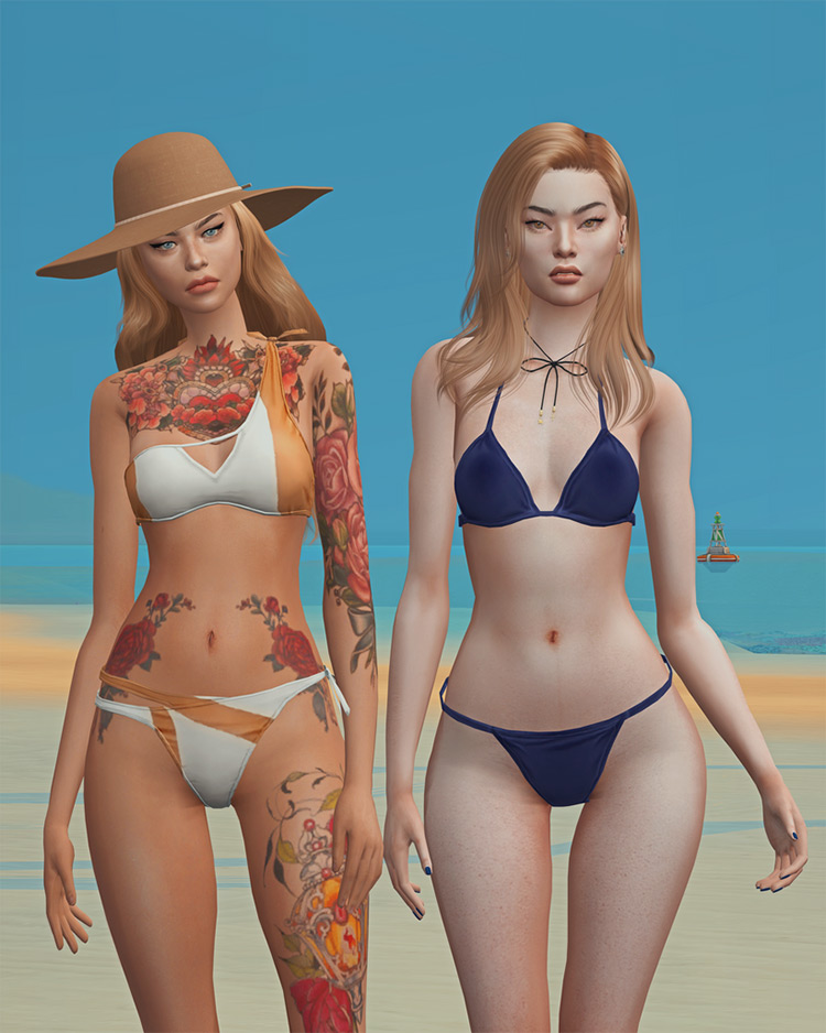 Dead or Alive Custom Swimsuit Set for The Sims 4