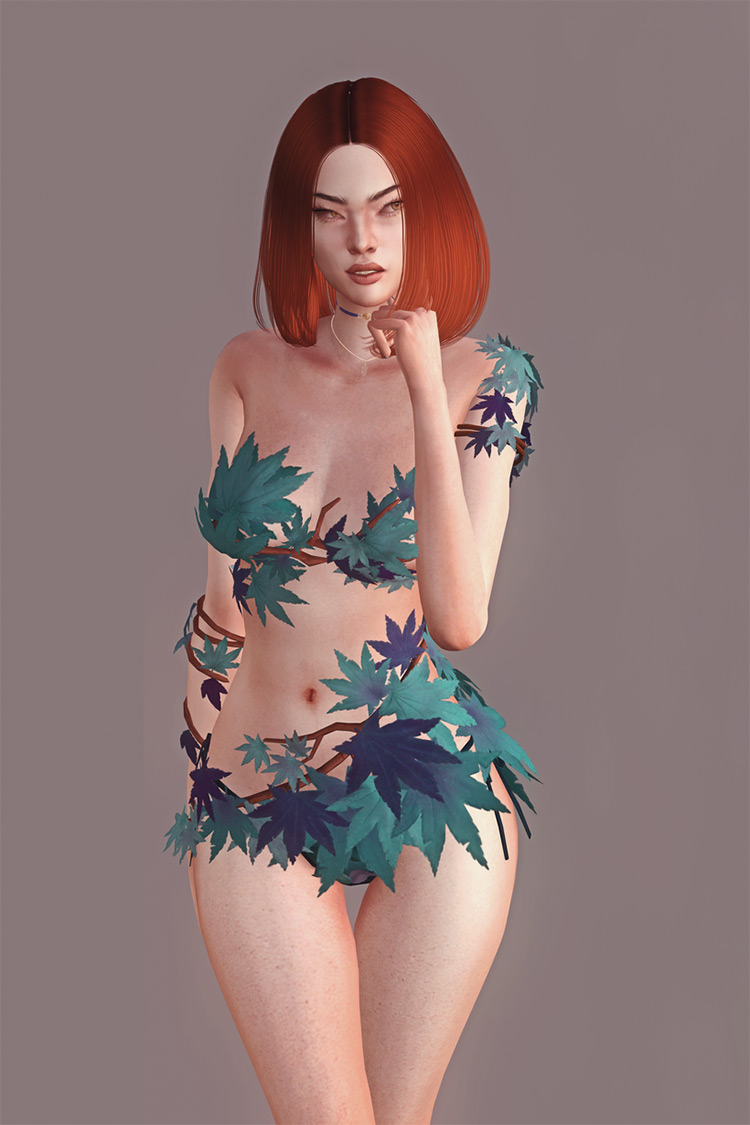 Color of Love Poem Swimsuit (Dead or Alive) Sims 4 CC