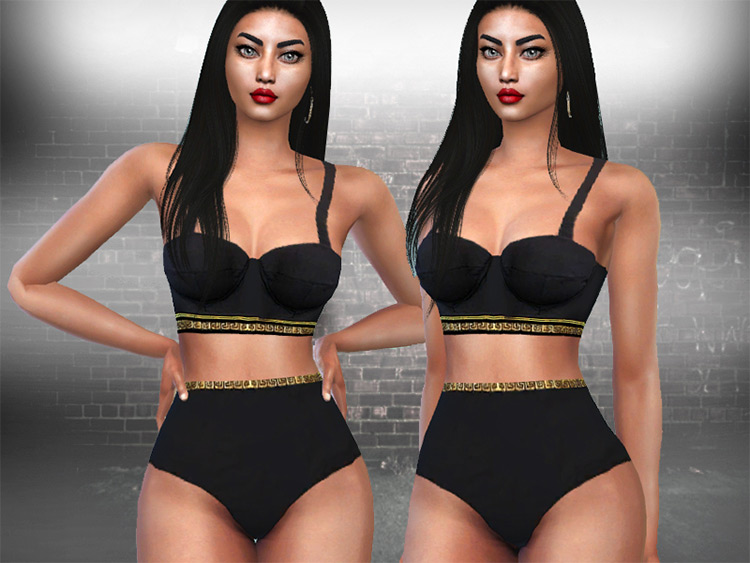 Versace Swimwear Sleepwear TS4 CC Set