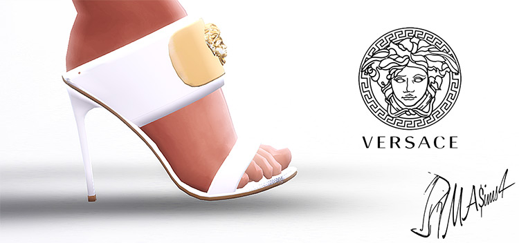 Versace Medusa Mules (High Heels) for The Sims 4
