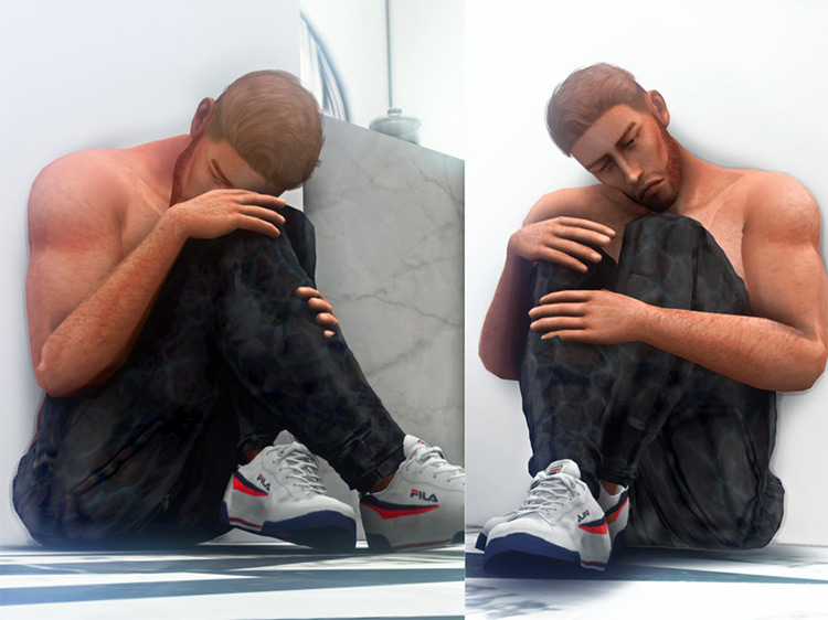 It’s Okay To Be Sad Poses for The Sims 4