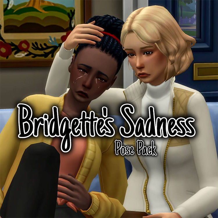 Sims 4 Sad   Depressed Pose Packs  Singles   Couples    FandomSpot - 90