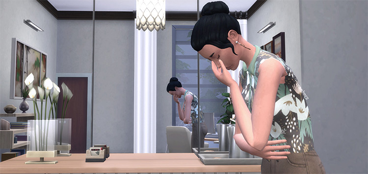 Sims 4 Sad   Depressed Pose Packs  Singles   Couples    FandomSpot - 70