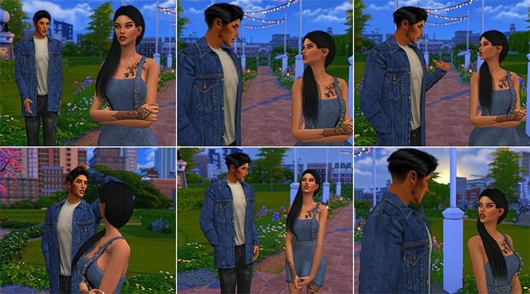 Sad Conversation Poses for The Sims 4