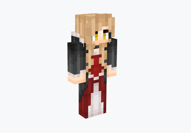 Dark Witch with Blonde Hair / Minecraft Skin