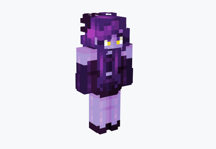 Purple Galaxy Witch (Female) Minecraft Skin