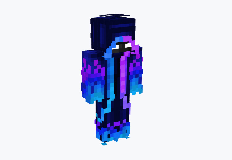 Galaxy Elemental Cloaked Mage Minecraft Skin