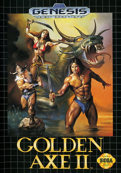 Golden Axe II Box Art For Sega Genesis