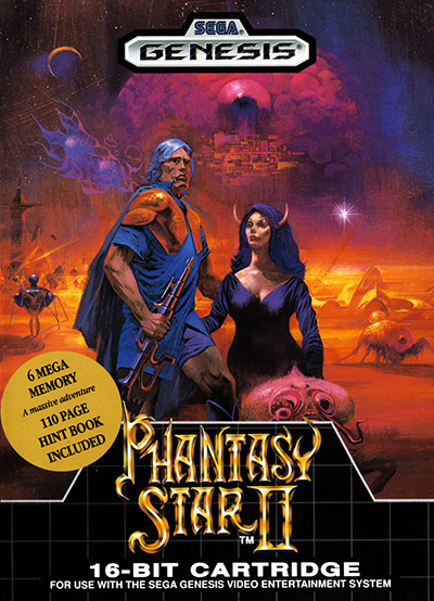 Phantasy Star II (1989) Gensis Box Art