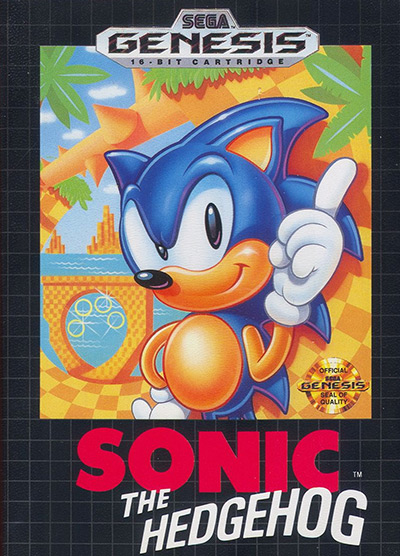Sonic the Hedgehog (1991) Genesis Box Art