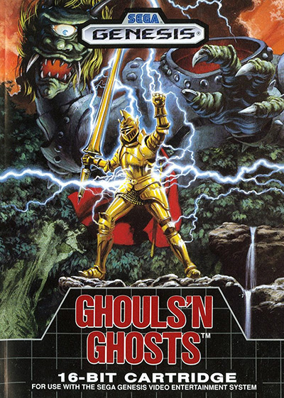 Ghouls' n Ghosts (1989) Sega Genesis Box Art