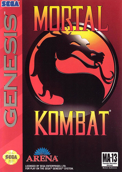 Mortal Kombat Sega Genesis Box Art