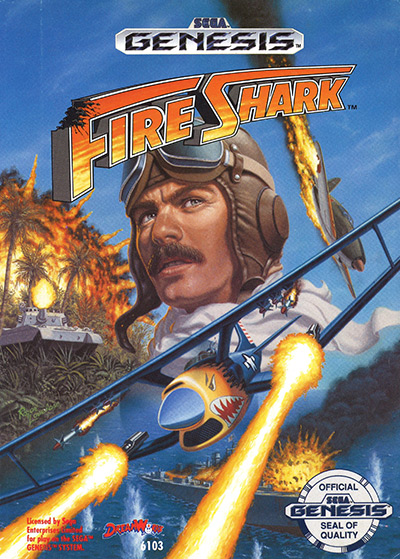 Fire Shark (1990) Sega Genesis Box Art
