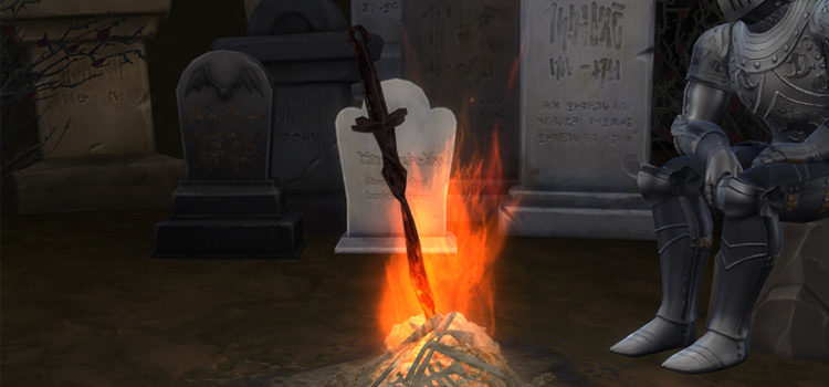 Dark Souls Bonfire (Functional) For The Sims 4
