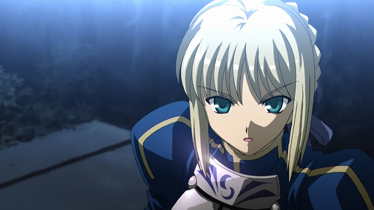 Saber from Fate Stay Night anime